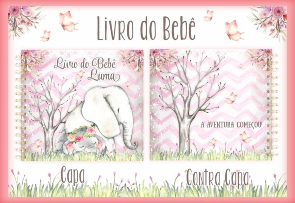 livro do bebe elefante rosa arquivo digital recordacoes