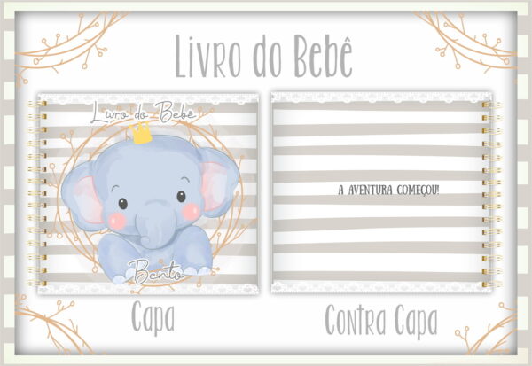 livro do bebe elefantinho baby arquivo digital anotacoes