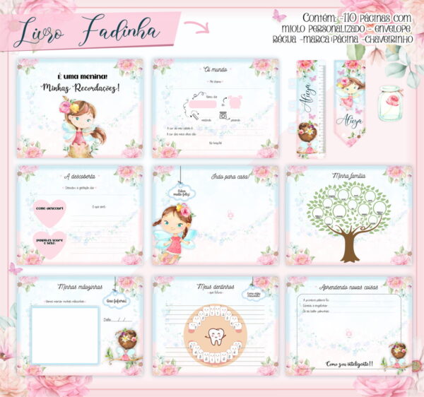 Livro Do Bebê Fadinha Menina - Arquivo Digital - Imagem 3