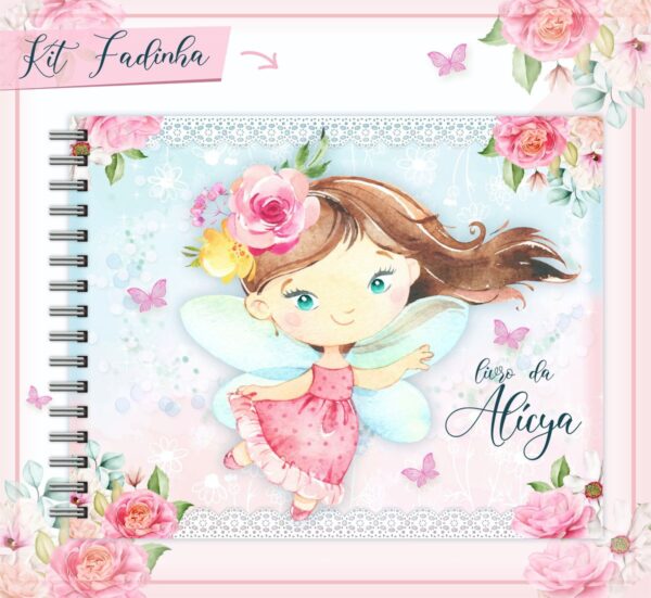 livro do bebe fadinha menina arquivo digital gravidez