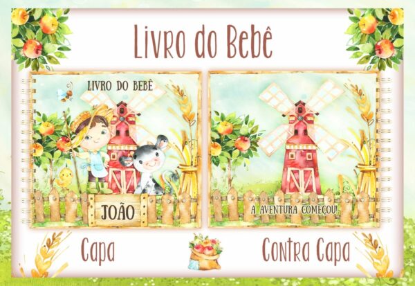 livro do bebe fazendinha menino i arquivo digital filho