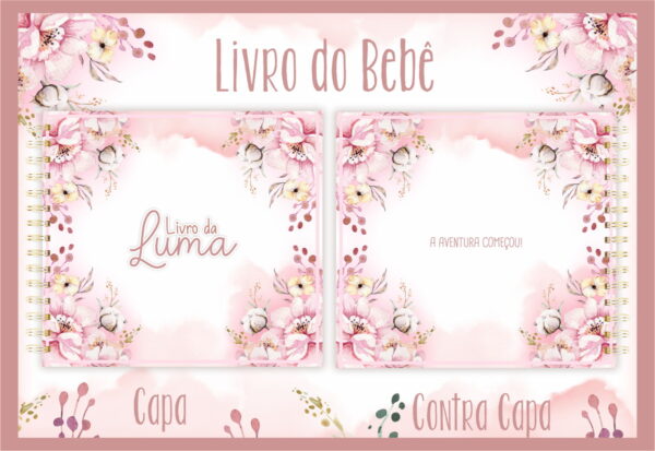 livro do bebe floral i arquivo digital recordar