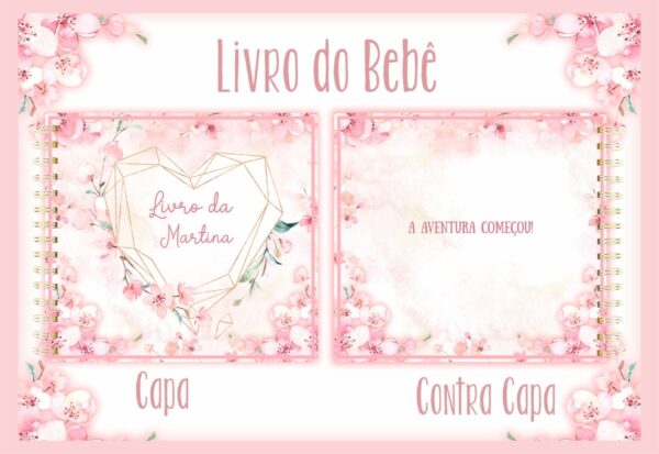 livro do bebe floral ii arquivo digital encadernacao digital