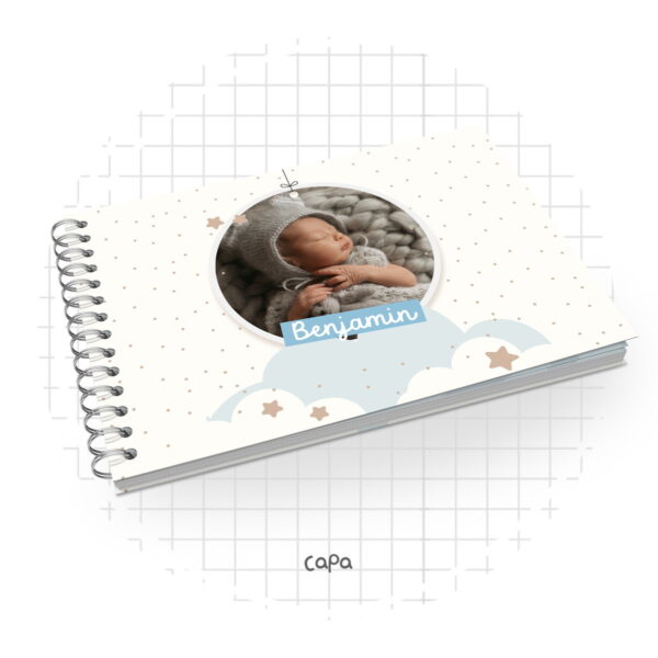 livro do bebe foto menino arquivo digital 1 ano