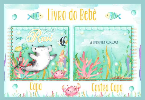 livro do bebe fundo do mar menino ii arquivo digital crescimento