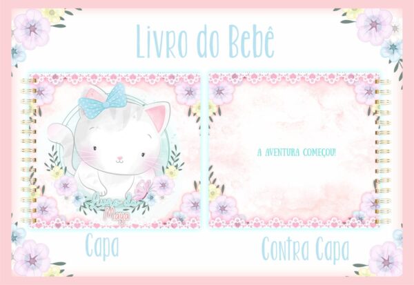 livro do bebe gatinha i arquivo digital lembrancas