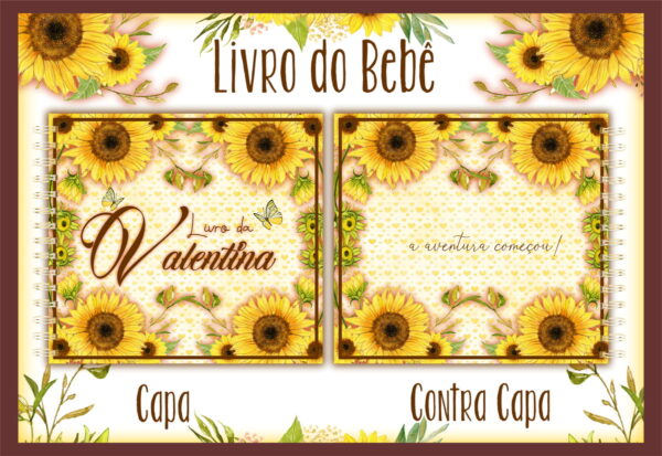 livro do bebe girassol arquivo digital crescimento