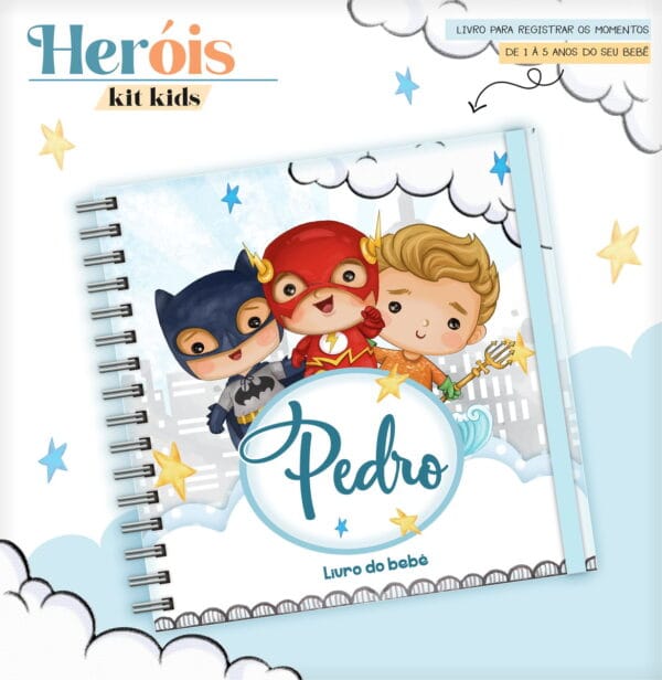livro do bebe herois arquivo digital recordacoes