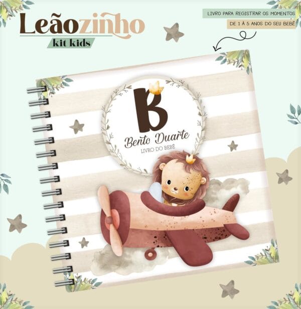 livro do bebe leaozinho cute arquivo digital encadernacao digital