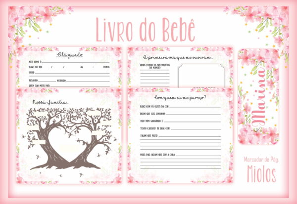 Livro do Bebê Lhama Rosa - Arquivo Digital - Imagem 2