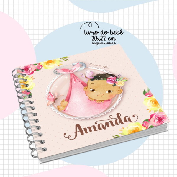 livro do bebe menina negra arquivo digital recordacoes
