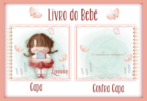 livro do bebe menininha arquivo digital acompanhamento mensal