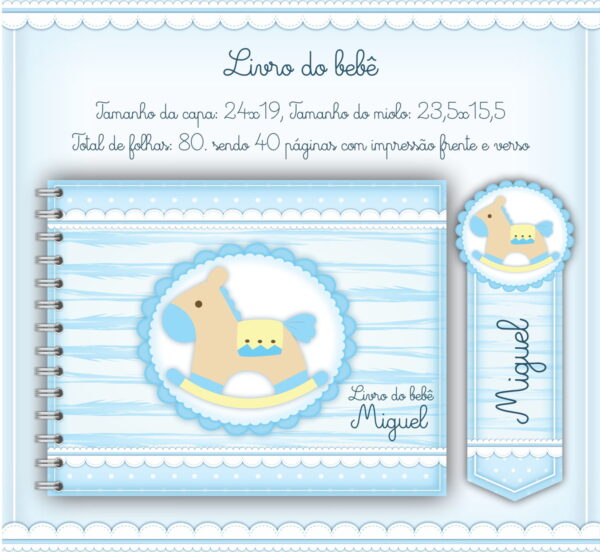 livro do bebe menino arquivo digital papelaria digital