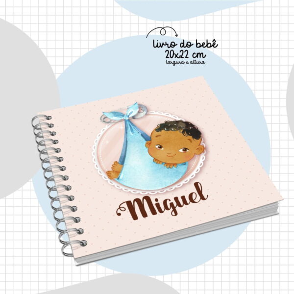 livro do bebe menino negro arquivo digital personalizacao