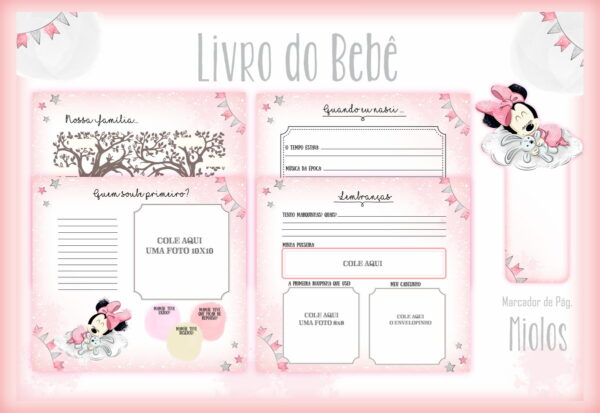 Livro do Bebê Minie Baby - Arquivo Digital - Imagem 2