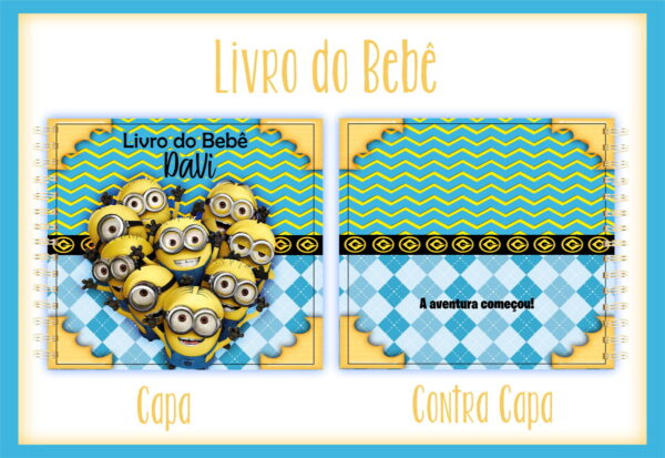 livro do bebe minions arquivo digital anotacoes