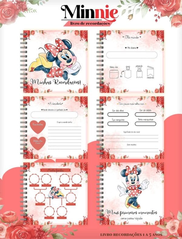 Livro do Bebê Minnie Vermelha - Arquivo Digital - Imagem 2