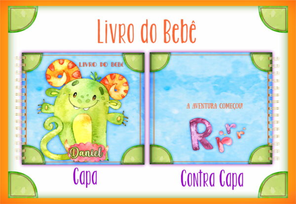 livro do bebe monstrinhos arquivo digital fotos e mensagens