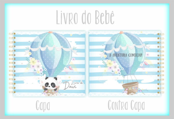 livro do bebe panda baloeiro arquivo digital mensagem