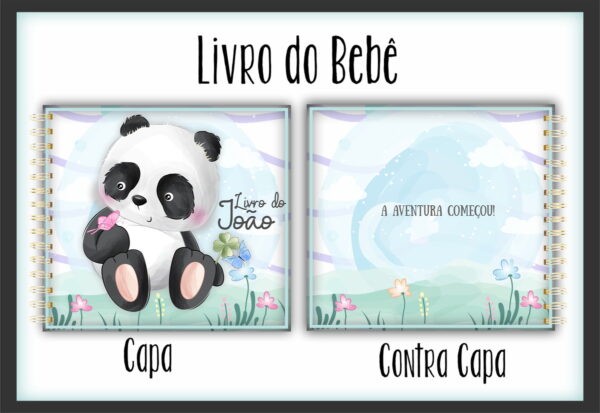 livro do bebe pandinha menino i arquivo digital diario do bebe