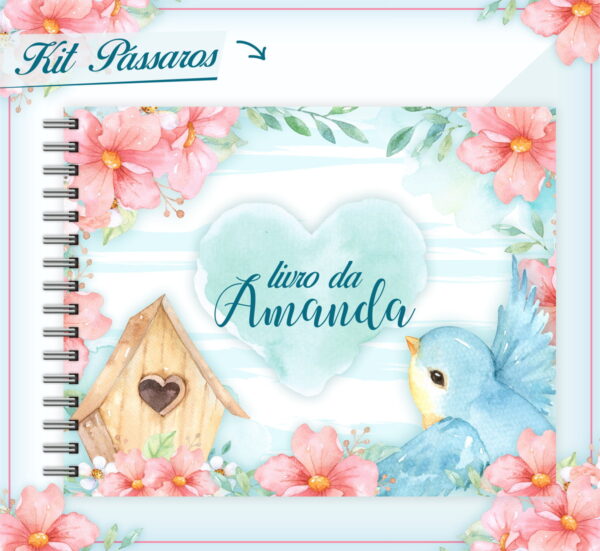 livro do bebe passaros arquivo digital papelaria