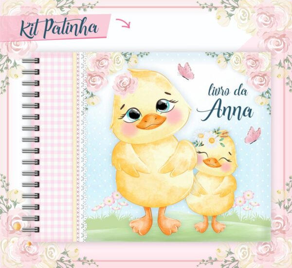 livro do bebe patinha menina arquivo digital filho