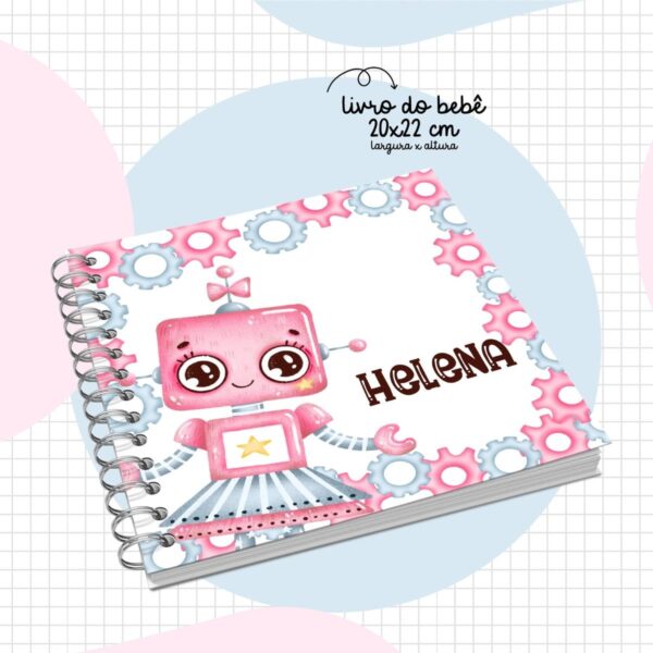 livro do bebe robo menina arquivo digital bebe 1
