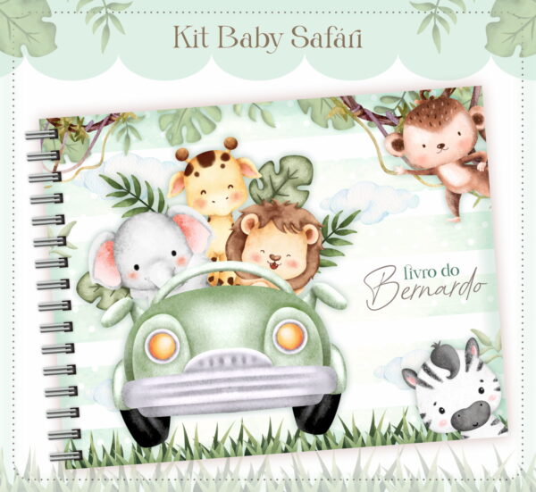 livro do bebe safari baby menino arquivo digital infantil