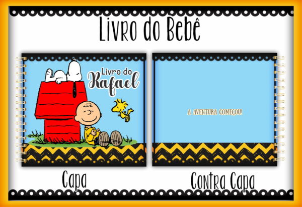 livro do bebe snoopy arquivo digital papel e cia