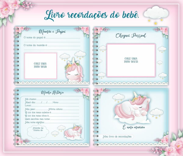 Livro do Bebê Unicórnio - Arquivo Digital - Imagem 3