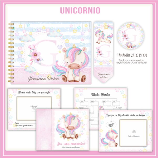 livro do bebe unicornio rosinha arquivo digital livro do bebe