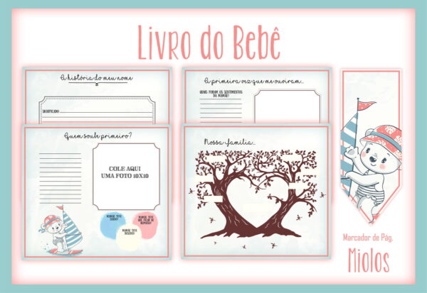 Livro do Bebê Ursinha Surfista - Arquivo Digital - Imagem 2