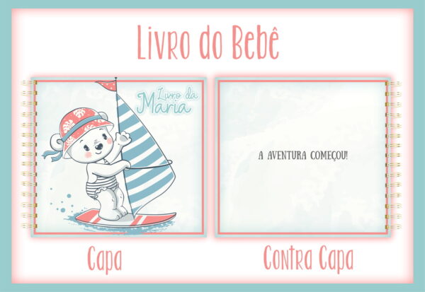 livro do bebe ursinha surfista arquivo digital recordar