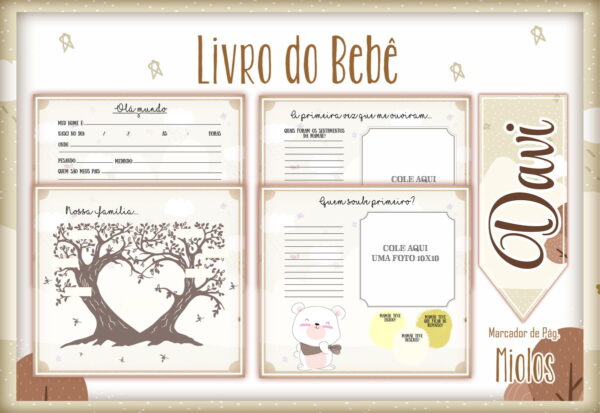 Livro do Bebê Ursinho Meigo - Arquivo Digital - Imagem 2