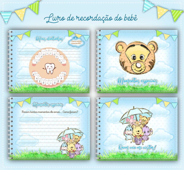 Livro do Bebê Ursinho Pooh - Arquivo Digital - Imagem 3