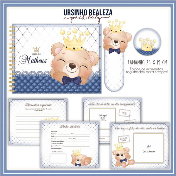 livro do bebe ursinho realeza arquivo digital