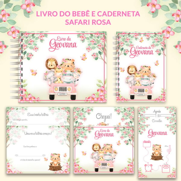 livro e caderneta safari rosa arquivo digital livro e caderneta safari rosa arquivo digital