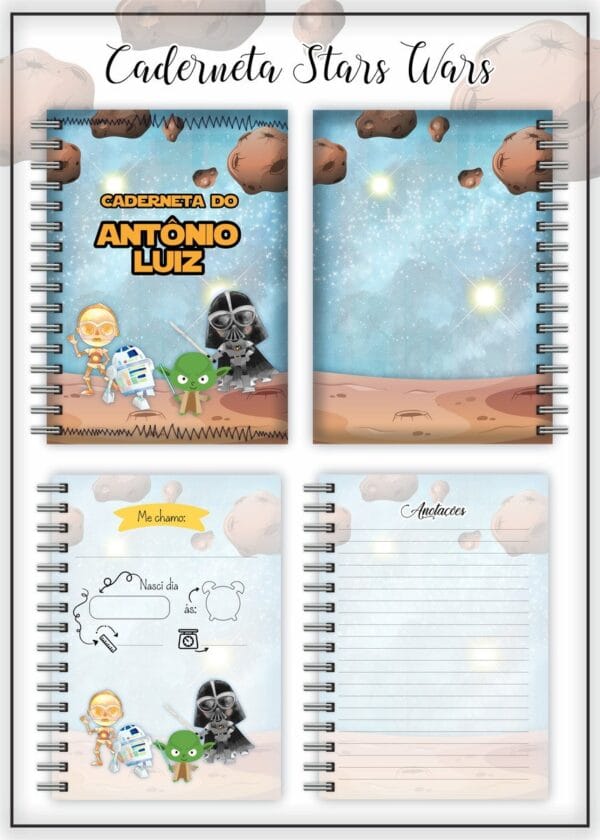 Livro e Caderneta Vacina Star Wars - Arquivo Digital - Imagem 3