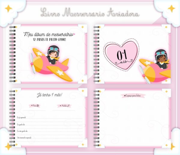 Livro Mesversário Aviadora - Arquivo Digital - Imagem 2