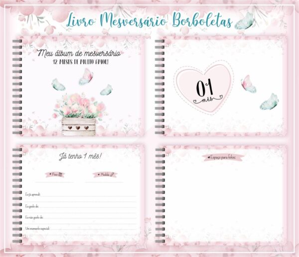 Livro Mesversário Borboletas - Arquivo Digital - Imagem 2