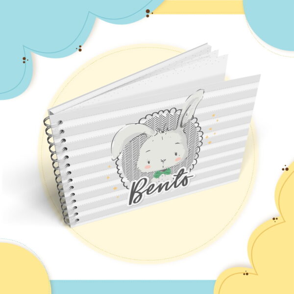 livro mesversario coelhinho menino arquivo digital bebe