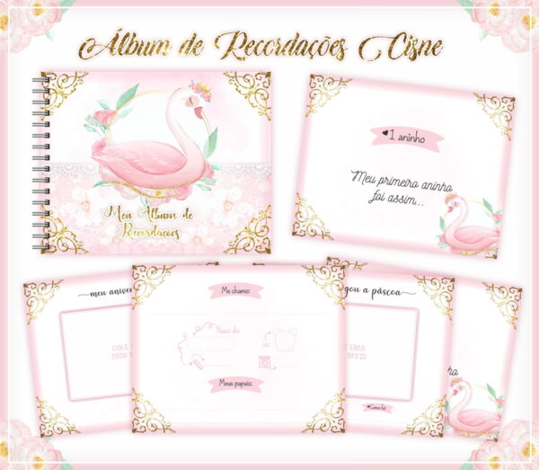 livro recordacoes bebe cisne arquivo digital fotos
