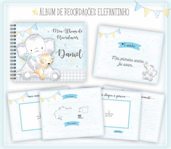 livro recordacoes bebe elefantinho arquivo digital livro recordacoes bebe elefantinho