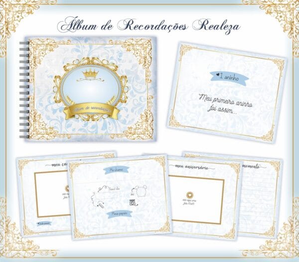 livro recordacoes bebe realeza arquivo digital maternidade