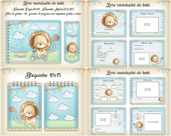 livro recordacoes do bebe leaozinho
