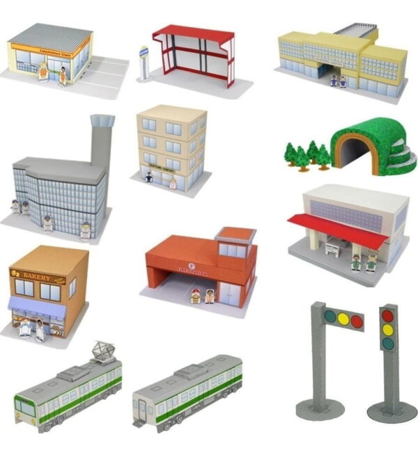 Maquete De Papel P/ Imprimir Mais De 50 Ítens Mini Cidade