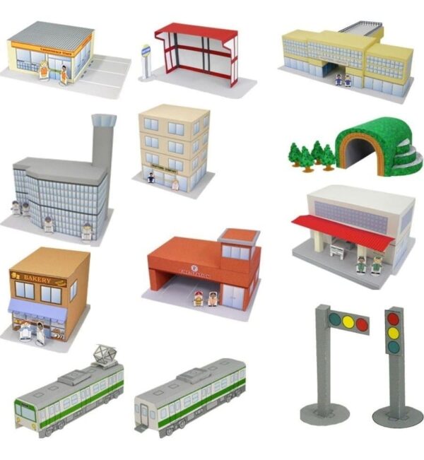 Maquete De Papel P Imprimir Mais De 50 Itens Mini Cidade 6