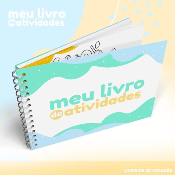 meu livro de atividades arquivo digital papel e scrapbook