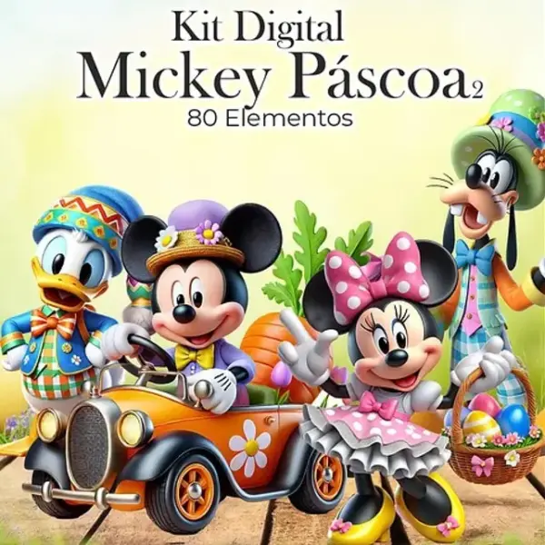 Mickey Pascoa Png Kit Completo Para Projetos Criativos Diy 2