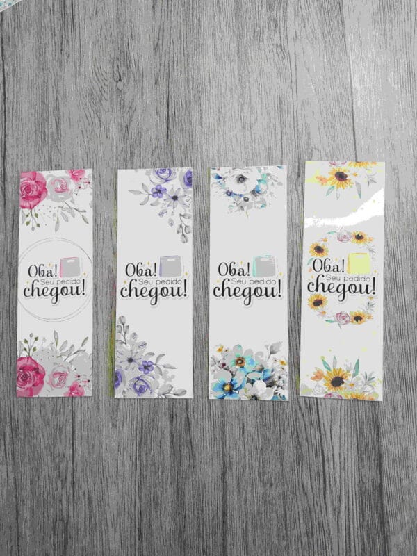 Mimos Clientes Floral - Arquivos para Impressão